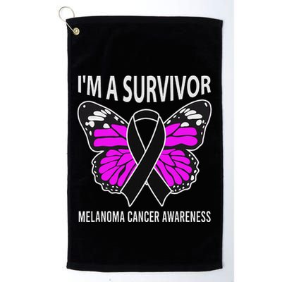 Im A Survivor Melanoma Skin Cancer Awareness Golf Towel