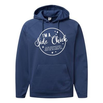 IM A Side Chick Funny Thanksgiving Food Performance Fleece Hoodie