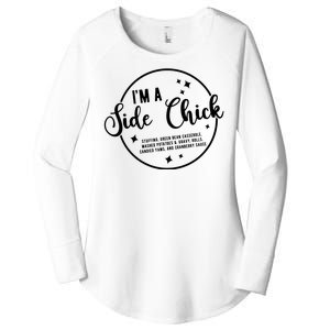 IM A Side Chick Funny Thanksgiving Food Women's Perfect Tri Tunic Long Sleeve Shirt