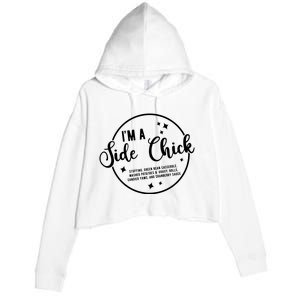 IM A Side Chick Funny Thanksgiving Food Crop Fleece Hoodie