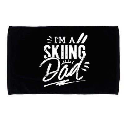 I'm A Skiing Dad Father Ski Skier Gift Microfiber Hand Towel