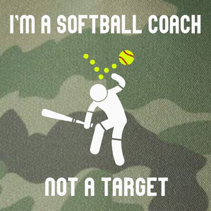 IM A Softball Coach Not A Target Legacy Tie Dye Trucker Hat