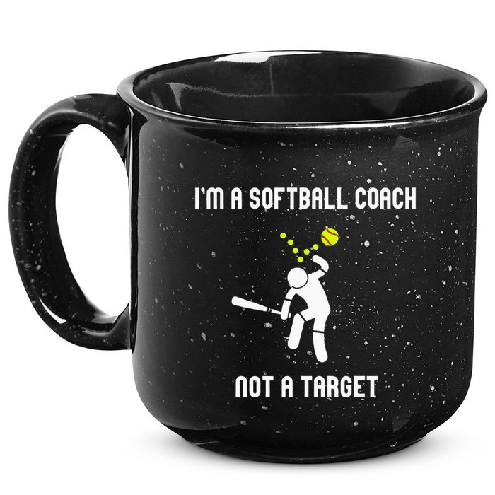 IM A Softball Coach Not A Target 15oz Campfire Ceramic Mug