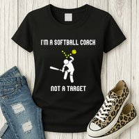 IM A Softball Coach Not A Target Womens T-Shirt