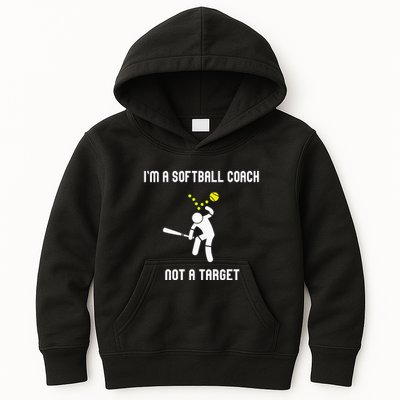 IM A Softball Coach Not A Target Kids Hoodie