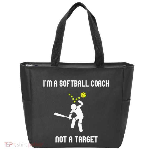 IM A Softball Coach Not A Target Zip Tote Bag