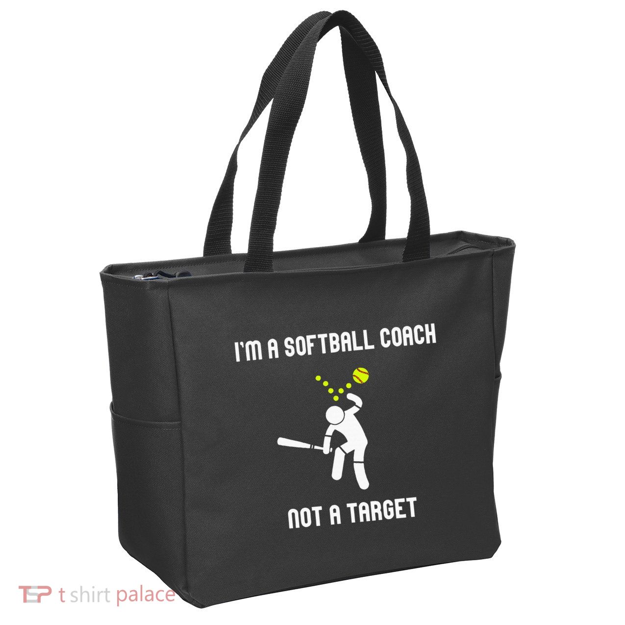 IM A Softball Coach Not A Target Zip Tote Bag