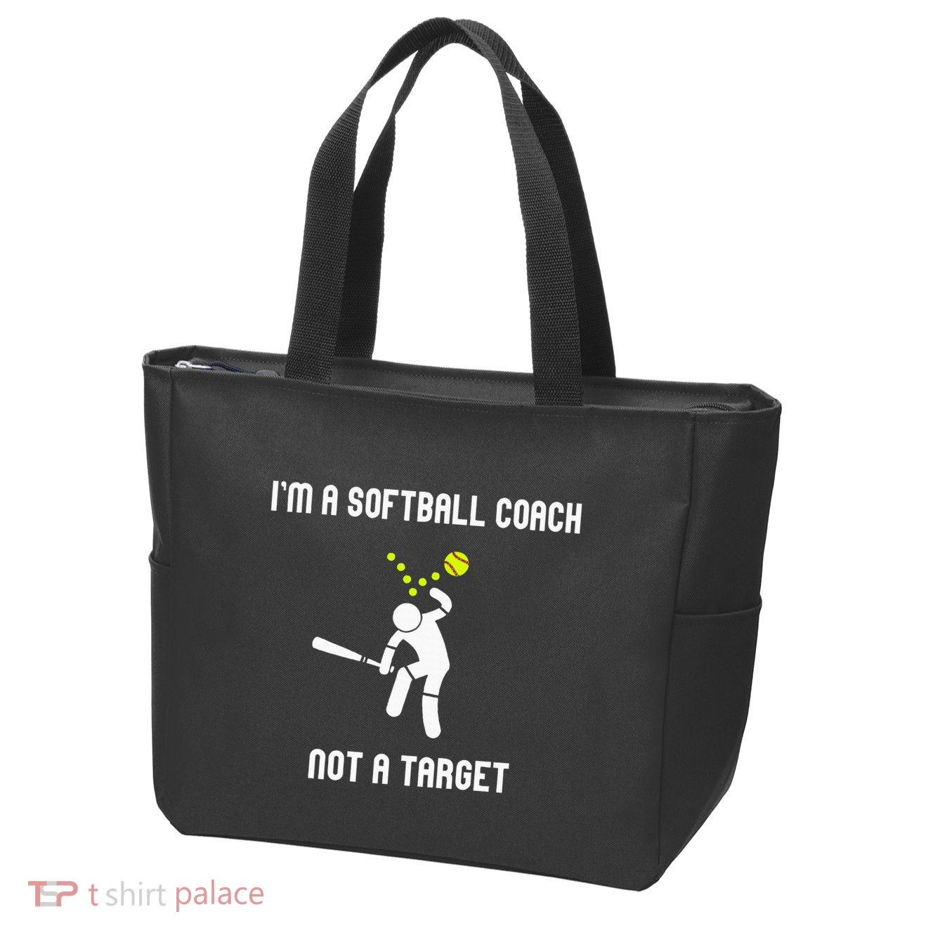IM A Softball Coach Not A Target Zip Tote Bag