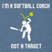 IM A Softball Coach Not A Target Garment-Dyed Sweatshirt