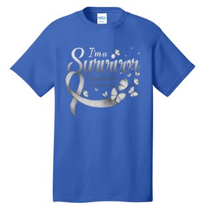 I'm A Survivor Encephalitis Awareness Butterfly Gift Tall T-Shirt