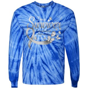 I'm A Survivor Encephalitis Awareness Butterfly Gift Tie-Dye Long Sleeve Shirt