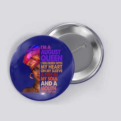 Im A September Black Virgo Libra Queen Birthday Funny Gift Button