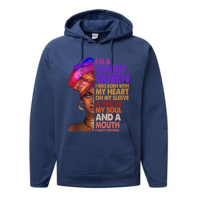 Im A September Black Virgo Libra Queen Birthday Funny Gift Performance Fleece Hoodie