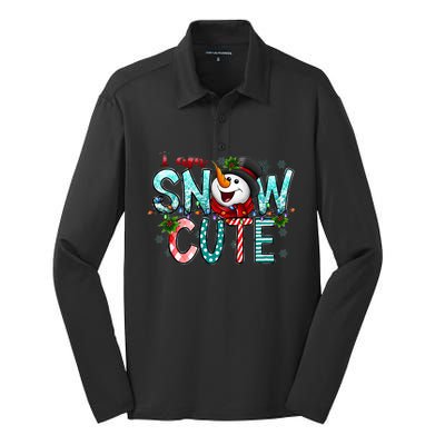 I Am Snow Cute Meaningful Gift Snow Sweater Meaningful Gift Silk Touch Performance Long Sleeve Polo