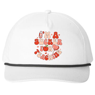 IM A Sucker For Teaching Teacher Valentine Snapback Five-Panel Rope Hat