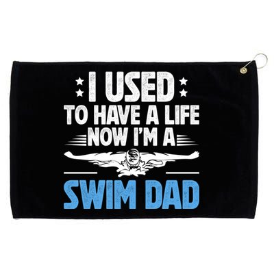 IM A Swim Dad Of A Swimmer Dad Swimming Dad Swim Father Cool Gift Grommeted Golf Towel