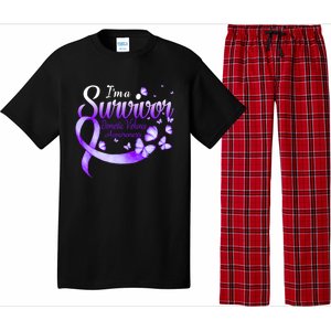 I'm A Survivor Domestic Violence Awareness Butterfly Gift Pajama Set