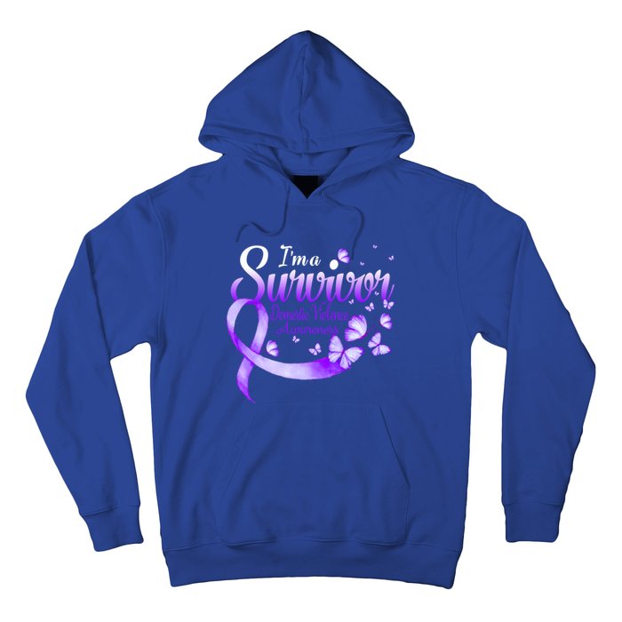 I'm A Survivor Domestic Violence Awareness Butterfly Gift Hoodie