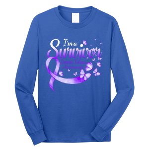 I'm A Survivor Domestic Violence Awareness Butterfly Gift Long Sleeve Shirt