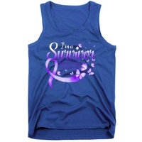 I'm A Survivor Domestic Violence Awareness Butterfly Gift Tank Top