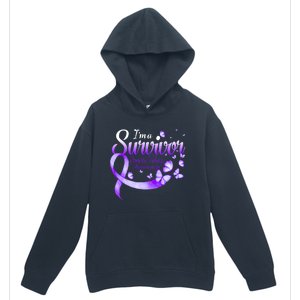 I'm A Survivor Domestic Violence Awareness Butterfly Gift Urban Pullover Hoodie