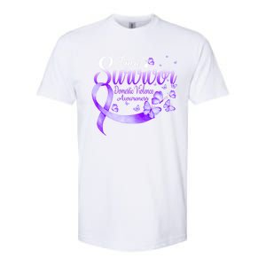 I'm A Survivor Domestic Violence Awareness Butterfly Gift Softstyle CVC T-Shirt