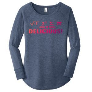 I Ate Some Pie And It Was Delicious Funny Sayings Gift Women's Perfect Tri Tunic Long Sleeve Shirt