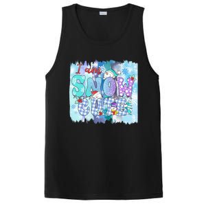 I Am Snow Cute Winter Vibes Blue Holidays Fall Christmas Gift PosiCharge Competitor Tank