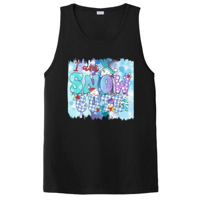 I Am Snow Cute Winter Vibes Blue Holidays Fall Christmas Gift PosiCharge Competitor Tank