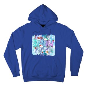 I Am Snow Cute Winter Vibes Blue Holidays Fall Christmas Gift Hoodie