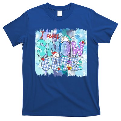 I Am Snow Cute Winter Vibes Blue Holidays Fall Christmas Gift T-Shirt