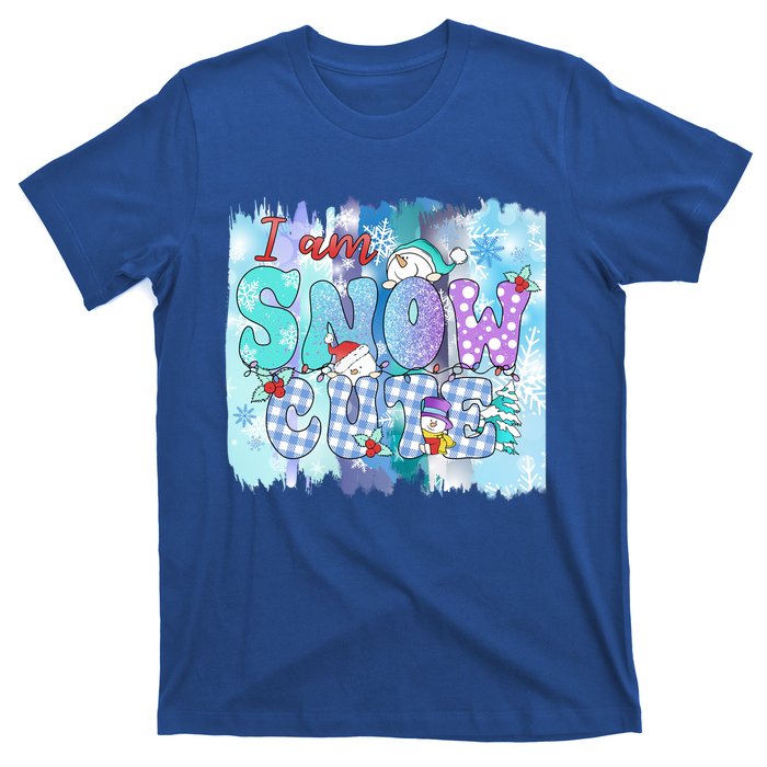 I Am Snow Cute Winter Vibes Blue Holidays Fall Christmas Gift T-Shirt