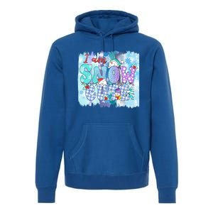 I Am Snow Cute Winter Vibes Blue Holidays Fall Christmas Gift Premium Hoodie