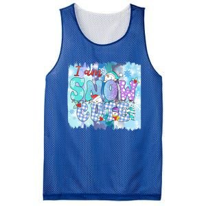 I Am Snow Cute Winter Vibes Blue Holidays Fall Christmas Gift Mesh Reversible Basketball Jersey Tank