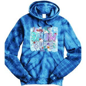 I Am Snow Cute Winter Vibes Blue Holidays Fall Christmas Gift Tie Dye Hoodie