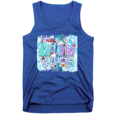 I Am Snow Cute Winter Vibes Blue Holidays Fall Christmas Gift Tank Top