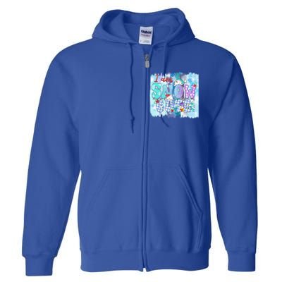 I Am Snow Cute Winter Vibes Blue Holidays Fall Christmas Gift Full Zip Hoodie