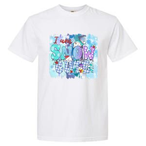 I Am Snow Cute Winter Vibes Blue Holidays Fall Christmas Gift Garment-Dyed Heavyweight T-Shirt