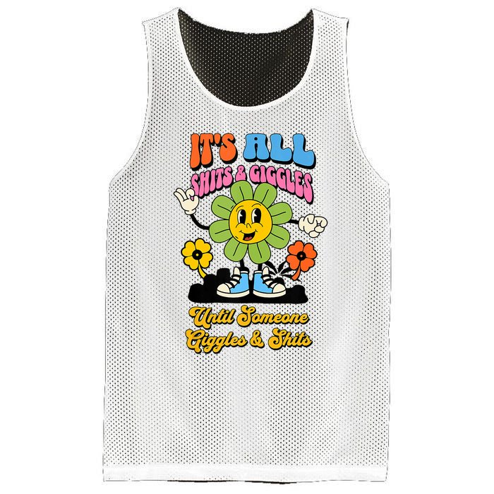 Its All Shits And Giggles Funny Adult Humor Friend Meme Gift Tank Top Mesh Reversible Basketball Jersey Tank