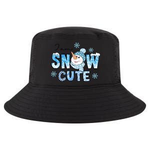 I Am Snow Cute Christmas Winter Snow In Knit Cap And Scarf Cool Gift Cool Comfort Performance Bucket Hat