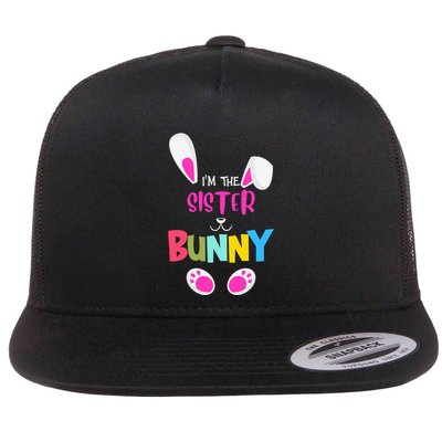 I'm A Sister Bunny Cute Rabbit Ears Family Easter Day Flatbill Hat