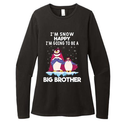 I Am Snow Happy Im Going To Be A Big Brother Pregnancy Cool Gift Womens CVC Long Sleeve Shirt