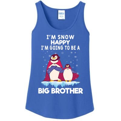 I Am Snow Happy Im Going To Be A Big Brother Pregnancy Cool Gift Ladies Essential Tank