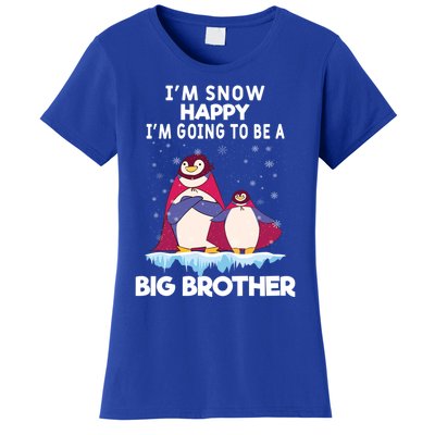 I Am Snow Happy Im Going To Be A Big Brother Pregnancy Cool Gift Women's T-Shirt