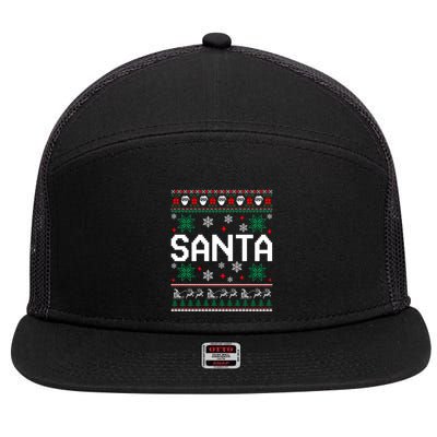 I Am So Good Santa Came Twice Couples Matching Christmas 7 Panel Mesh Trucker Snapback Hat