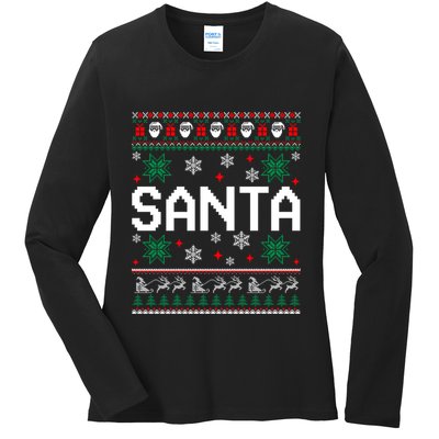 I Am So Good Santa Came Twice Couples Matching Christmas Ladies Long Sleeve Shirt
