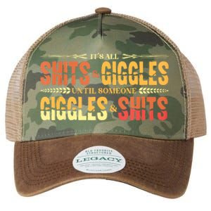 ItS All Shits And Giggles Sarcastic Funny Adult Humor Meme Tank Top Legacy Tie Dye Trucker Hat