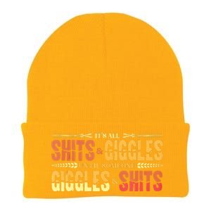 ItS All Shits And Giggles Sarcastic Funny Adult Humor Meme Tank Top Knit Cap Winter Beanie