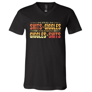 ItS All Shits And Giggles Sarcastic Funny Adult Humor Meme Tank Top V-Neck T-Shirt