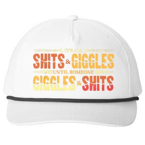 ItS All Shits And Giggles Sarcastic Funny Adult Humor Meme Tank Top Snapback Five-Panel Rope Hat